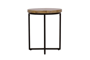Ames Solid Wood Modern 20 Round End Table