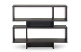 Baxton Studio Cassidy 4-Level Modern Bookshelf, Dark Brown