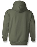 Adro Men'S Cotton Neck Hooded Sweatshirt (H21-M-Lim-Ol_Olive_L)