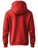 Adro Men'S Cotton Blend Neck Hooded Sweatshirt (H24-Luffy-Rd_Red