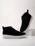 Shoetopia Women'S Black Flat Boots 8 Uk,Black,8,B0BSC3GJJP