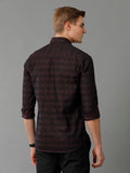 Adro Elegant Essentials Giza Cotton Men'S Casual Shirts (Shi-Ch-Dm_Dark Maroon_M)