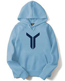 Adro Men'S Cotton Neck Hooded Sweatshirt (H22-M-Lnn-Sk_Skyblue_2Xl)