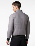 Fyltr Men'S Lightweight Winter Puffer Jacket With Contrast Piping Detail - Stand Collar | Full Zipper | Side Pockets | Ribbed Hem & Cuff,Gravel Grey,Gravel Grey,2Xl