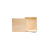 Square Wood Canvas 6 x 6 x 1-1/2 inch, Pack of 4 Unfinished Wood Frames, Blank Wooden Signs for Crafts & Home Decor, by Woodpeck