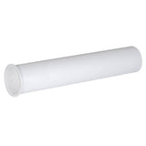 EZFLO 11/2 Inch x 8 Inch Flanged Tailpiece, Direct Connection for Tubular Drain Applications, White Polypropylene, 35351