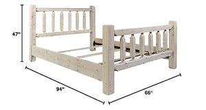 Montana Woodworks Queen Bed - Unfinished