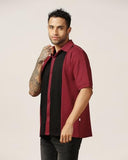 Leriya Fashion Men'S Regular Fit Shirt (Lf-Ms-6172_Red,RedApparel,XL