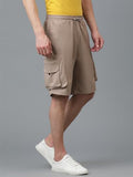 Kotty Men'S Cargo Shorts With Multiple Pockets Ideal For Hiking & Adventure(Beige,L)