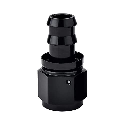 Evil Energy 10An Straight Push Lock Hose Fitting End Black