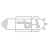 ATORSE 3xMailbox Metal Cutting Die Embossing Stencil for DIY Scrapbooking Card Making