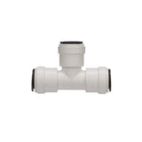 Watts 3523-08 AquaLock Plastic Series, 3/8 CTS x 3/8 CTS x 3/8 CTS Off-White Lead-Free Polysulfone Union Tee Fitting, O-Ring, Qu