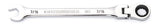 GEARWRENCH 7/16 4 Degree Swing Arch 12 Point Flex Head Ratcheting Combination Wrench 86744