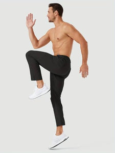Toplot Track Pants For Men || Activewear Pants || Mens Joggers || Zipper Pocket || Casual Trousers || Stretchable (Sports | Gym | Yoga) (Track-Pant-5217-Black-38),Black,38,B0DRCYVS4G