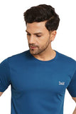 Lookmark Men'S Stylish Polyester T-Shirt(Mt16-Blue-S)