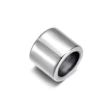 HALLEBEADS 10pcs Stainless Steel Spacer Hair Beard Beads Loose Beads for DIY Jewelry Accessories Bracelet Assembly (Style 1)