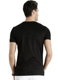 Adro Triangle Mens Cotton Printed T-Shirt (Black, M)