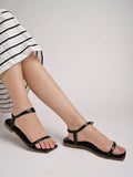 Shoetopia Comfortable Casual Black Sandals For Women /Eu42,Black,9,B0DJJVLW7H