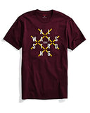 Adro Mens Always Stay Strong Cotton T-Shirt (Rn22-03-Alw-Mr_Maroon_M)