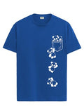 Adro Tshirt For Men | Printed T Shirt For Men | 100% Cotton T-Shirt |Printed T Shirt | T-Shirts | Rn24-Poc-Rb-S Royal Blue