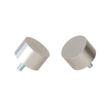 Ivilon End Cap Finials for Curtain Rods of 7/8 and 1 Inch Diameter Color Satin Nickel