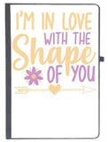 Udnag Ruled Notebook Diary Love | I;M In Love With The Shape Of You, [A5 80Pages 80Gsm]