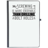 Udnag Ruled Notebook Diary Climbing | Screwing Is More Enjoyable Than Drilling Bolt Holes, [A5 80Pages 80Gsm]