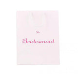 VELURA 2 x Fashion The Bridesmaid Wedding Party Paper Gift Favour Bag Handle White|1 X Gift| Wedding Favors| Wedding Supplies