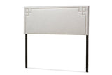 Baxton Studio Geneva Upholstered Full Headboard In Grayish Beige