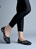 Shoetopia Embroidered Ethnic Black Ballerinas For Women & Girls /Eu39,Black,6,B0DWFPVLP8