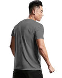 Eyebogler Mens Round Neck Half Sleeve Solid Dry Fit Tshirt Pack Of 1,Night OwlApparel,L