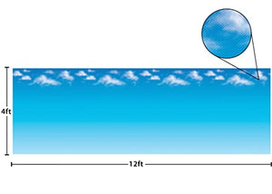 Teacher Created Resources Clouds Better Than Paper Bulletin Board Roll, 4 Ft X 12 Ft, Clouds