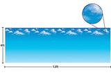 Teacher Created Resources Clouds Better Than Paper Bulletin Board Roll, 4 Ft X 12 Ft, Clouds