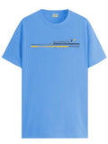 Adro Men'S Graphic Printed 100% Cotton T-Shirt - Regular Fit, Printed T-Shirts For Men (Rn24-Rac-Sk_Sky Blue_M)