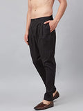 See Designs Men'S Cotton Black Solid Casual Style Trouser Style Pyjamas-Sdpj105L (L)