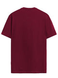 Adro Graphic Printed T-Shirt For Men - 100% Cotton, Regular Fit, Soft Breathable Fabric. (Rn23-M-98-Mr_Maroon_Xl)