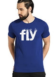 Adro Men'S Printed Cotton T-Shirt | Regular Fit | Round Neck | Rnr-M-Fly-Rb-Xl Royal Blue