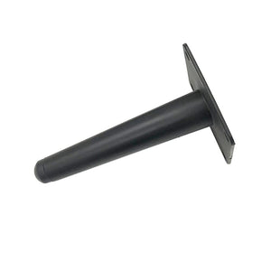 ALXEH Straight Furniture Table Legs 6 Inch, Round Tapered Metal Furniture Legs Black, Modern Dresser Cabinet Sofa Support Feet R
