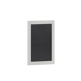 Flash Furniture Canterbury Wall Mount Magnetic Chalkboard Sign with Eraser - White Finish - 18 x 24 - Vertical or Horizontal Han