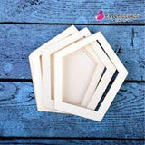 Expressions Craft Shaker Pentagon Chipboard Embellishment