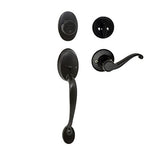 Designers Impressions Frankfort Black Handleset with Richmond Interior (We Key Lock Orders Alike for Free)