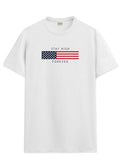 Adro Mens Flag Printed Cotton T-Shirt_Rn24-L2-Flag-Wh-L White
