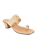Shoetopia Women'S Slip-On Sandal,Golden,8,B0CK7XSVNJ