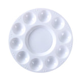 TUKLOZ Round Paint Tray Palettes Plastic 1 Pcs Pallet for Kids or Pupils Artists Mixing to Painting DIY Craft Acrylic Oil Waterc