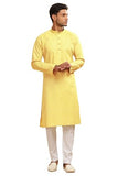 Be Active Men'S Cotton Regular Kurta (C-399-2_Yellow-1