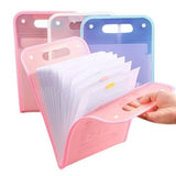 Kelexx A4 MultiLayer Expanding File Folder, 13Layer Document Organizer With Button Closure, Portable Vertical Storage Bag For 