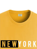 Adro Men'S Solid Regular Fit T-Shirt (Rn24-Nky-Mu_Mustard,MustardApparel,M