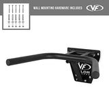 Valor Fitness Wall Mounted Dip Station Bars - Space Saver - Foldable Home Gym Workout Equipment - 350 lb. Capacity