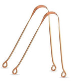 2 Pcs Copper Tongue Cleaner For Kids & Adults | Ayurvedic Tongue Scraper For Bad Breath & Oral Care (2)