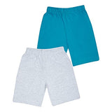 Kyda Kids Unisex Cotton Printed Regular Fit Shorts - Multicolor(Pack Of 2) (2-3 Yrs, Combo 2)